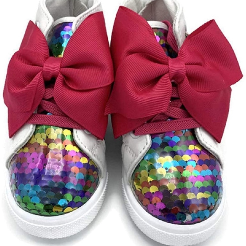 NWT JoJo Siwa Girls Hightop Unicorn Sneaker Flip Sequin Shoe